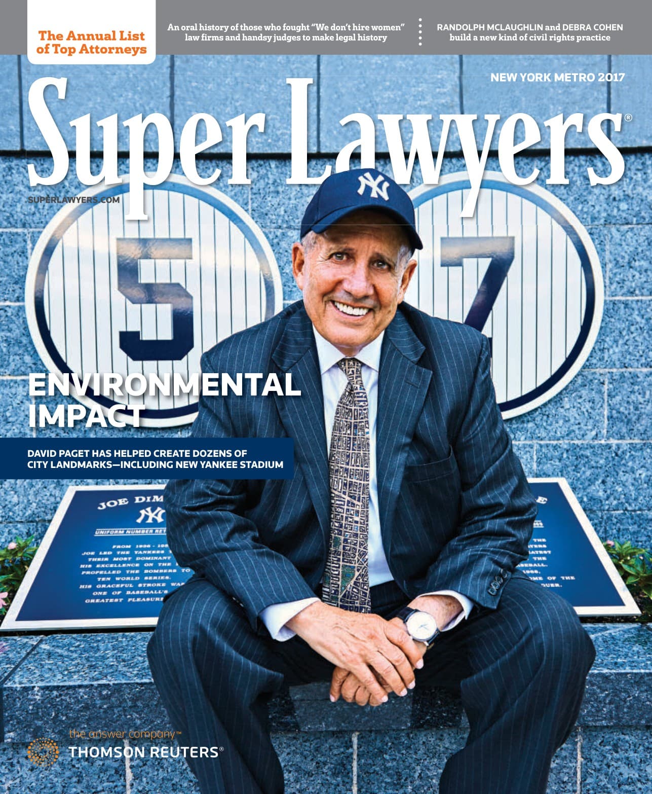 Super Lawyers magazine, New York Metro 2017 — cover
