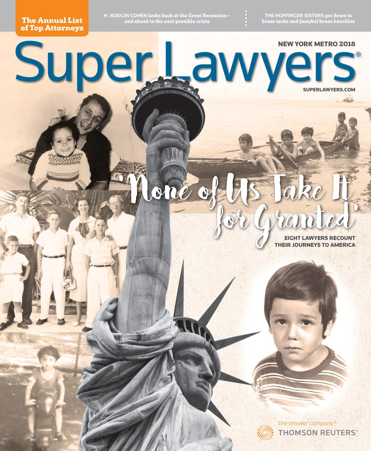 Super Lawyers magazine, New York Metro 2018 — cover