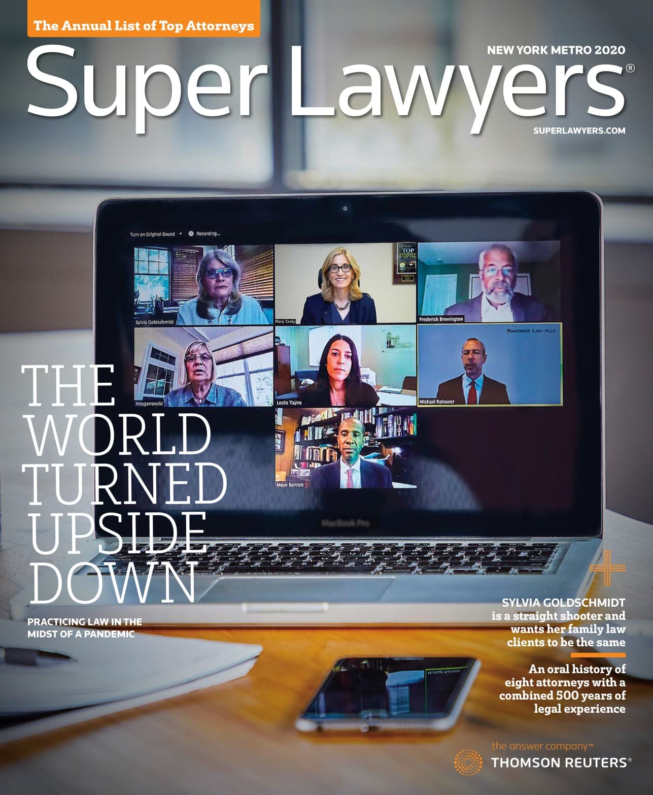 Super Lawyers magazine, New York Metro 2020 — cover